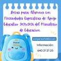 Becas para Alumnos con Necesidades Específicas de Apoyo Educativo 2025/2026