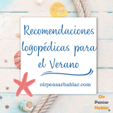 Recomendaciones logopédicas para el verano