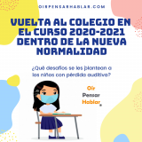Vuelta al Colegio en el Curso 2020-2021 dentro de la Nueva Normalidad
